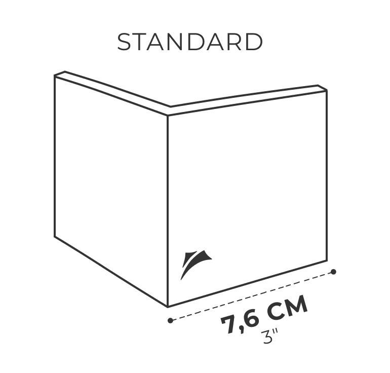 Piastra Standard, frontale 80 mm